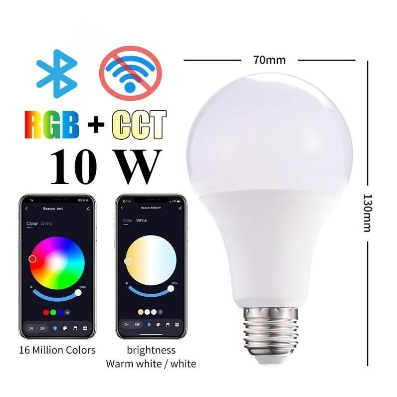 Tuya WiFi หลอดไฟอัจฉริยะLED E27 หลอดไฟ เทียน GU10 Spotlight 220V RGB